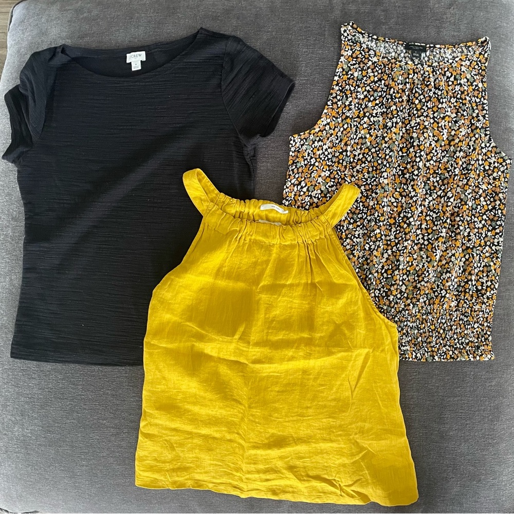 Women’s tops bundle - Fits small- JCrew, Ann Taylor Factory, Nicole Miller NY